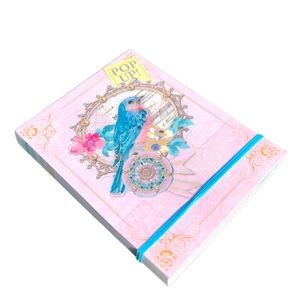 Punch Studio Bluebird Bungee Pop Up Mini Embellished Notepad (63081)